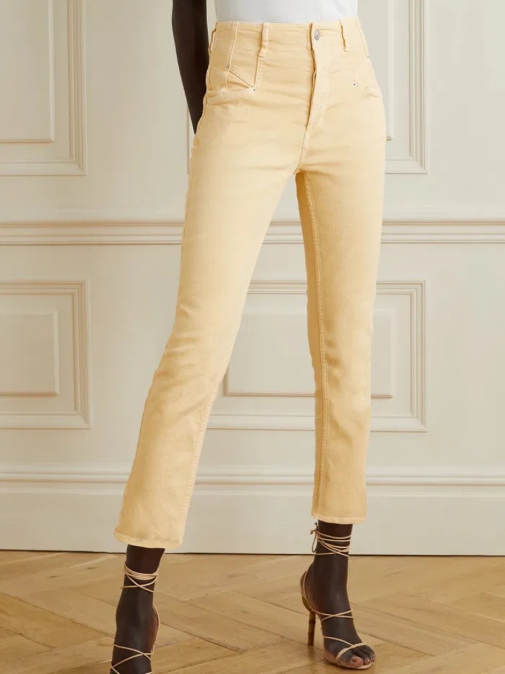 Isabel Marant Niliane High Rise Slim Leg Cropped Jeans NWT 8
